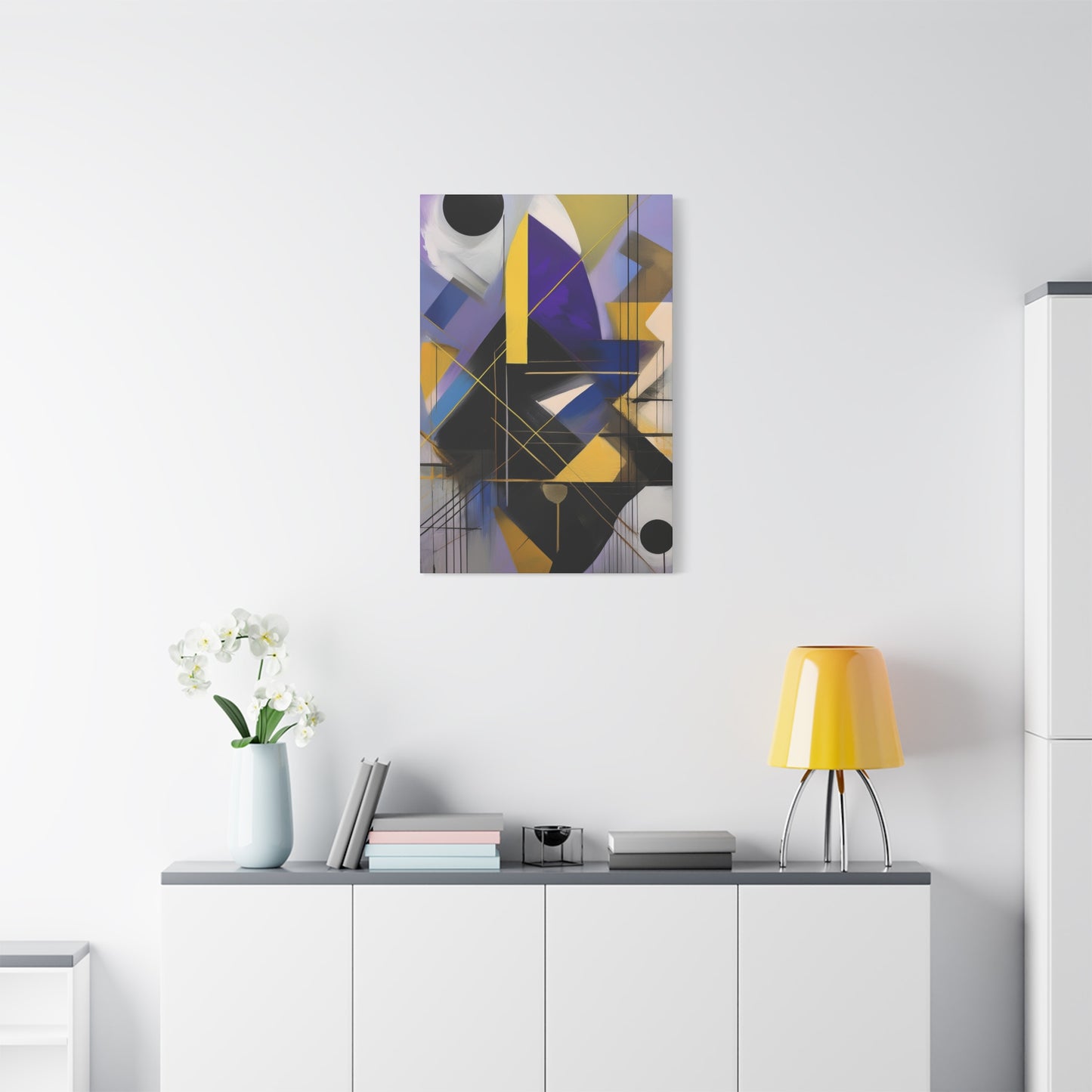 Purple Abstract Painting Print Canvas 20x24,20x30,24x30, 24x32,24x36,30x40, 32x48,36x48,40x60 Pine-Wood Inner Frame ABS-33