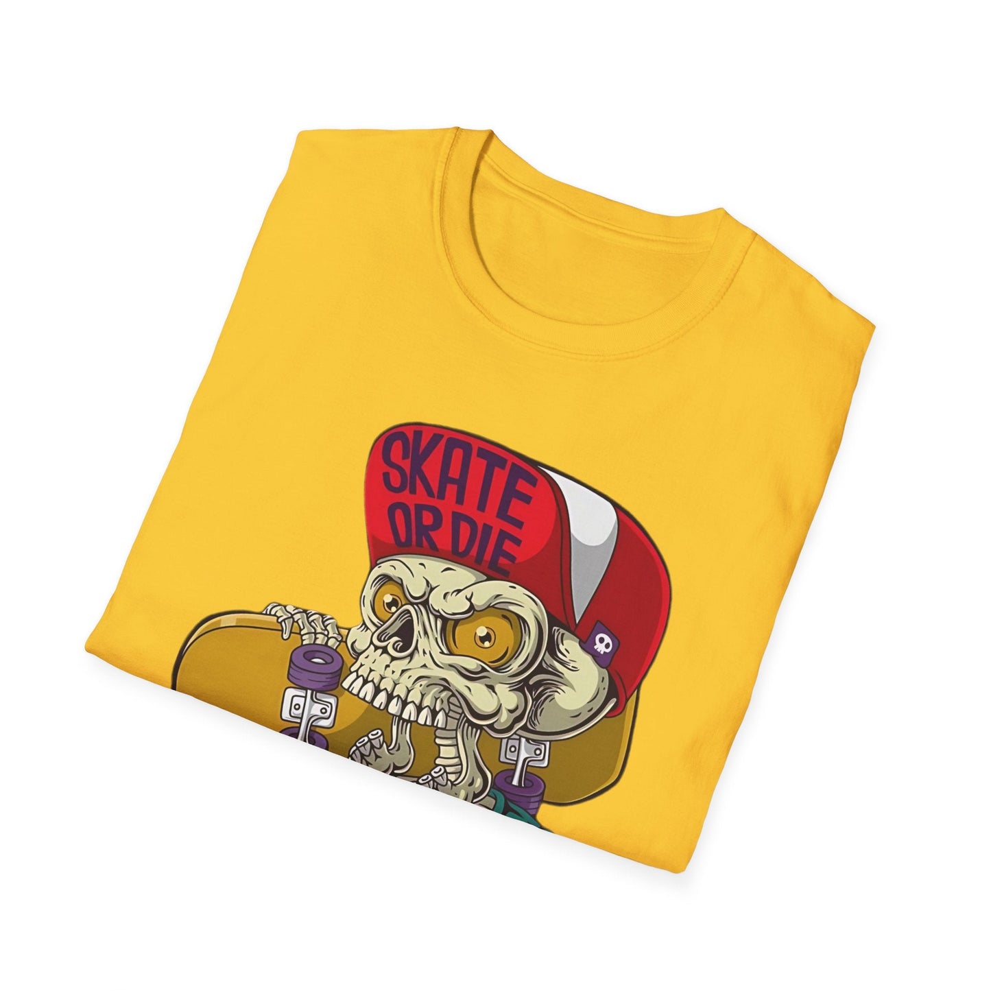Skull T Shirt Skeleton Tee Unisex Softstyle Cotton Gildan 64000 Graphic Tee For Everyday Wear