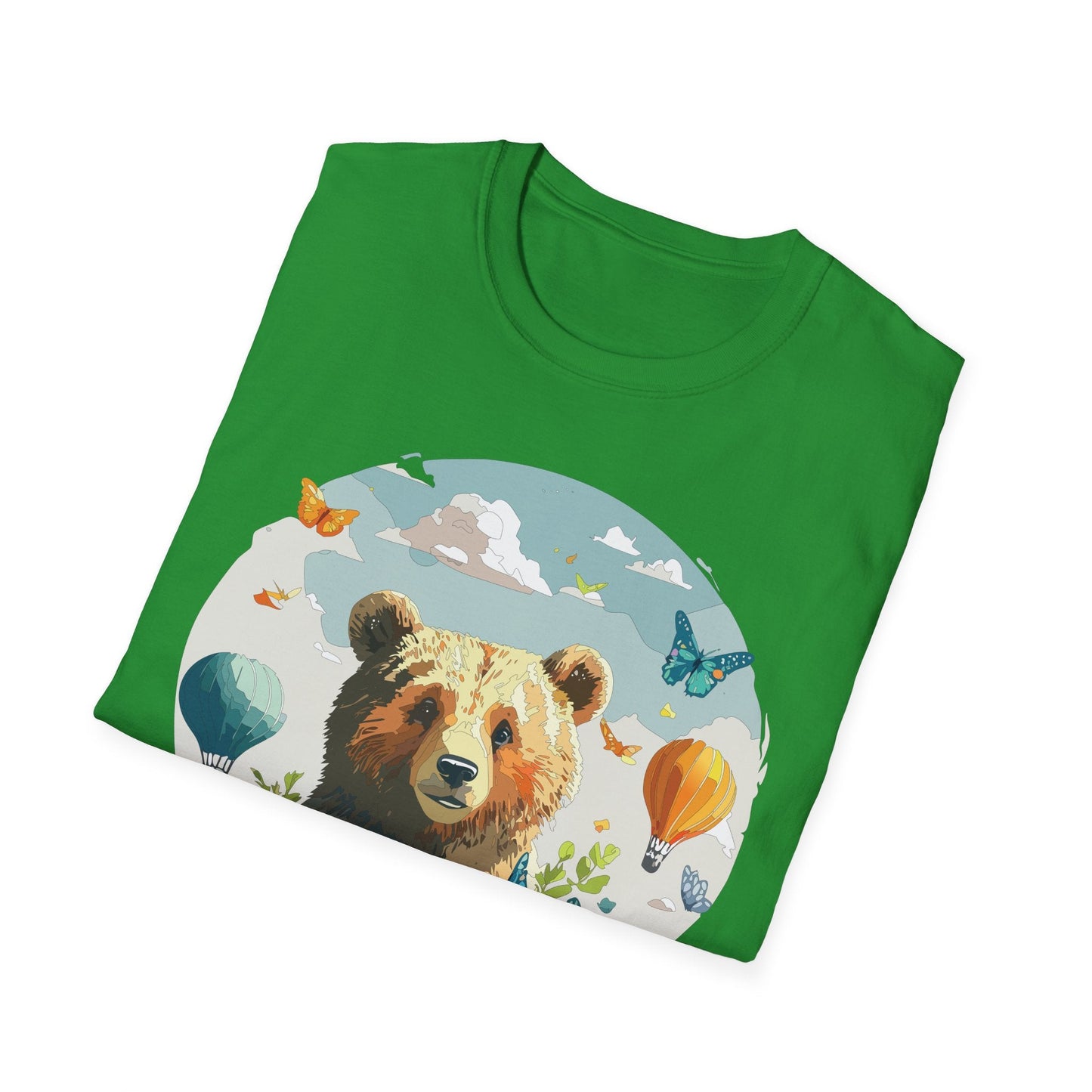 Bear T Shirt Unisex Teddy Bear Tee Softstyle 64000 Breathable Everyday Wear For All Ages