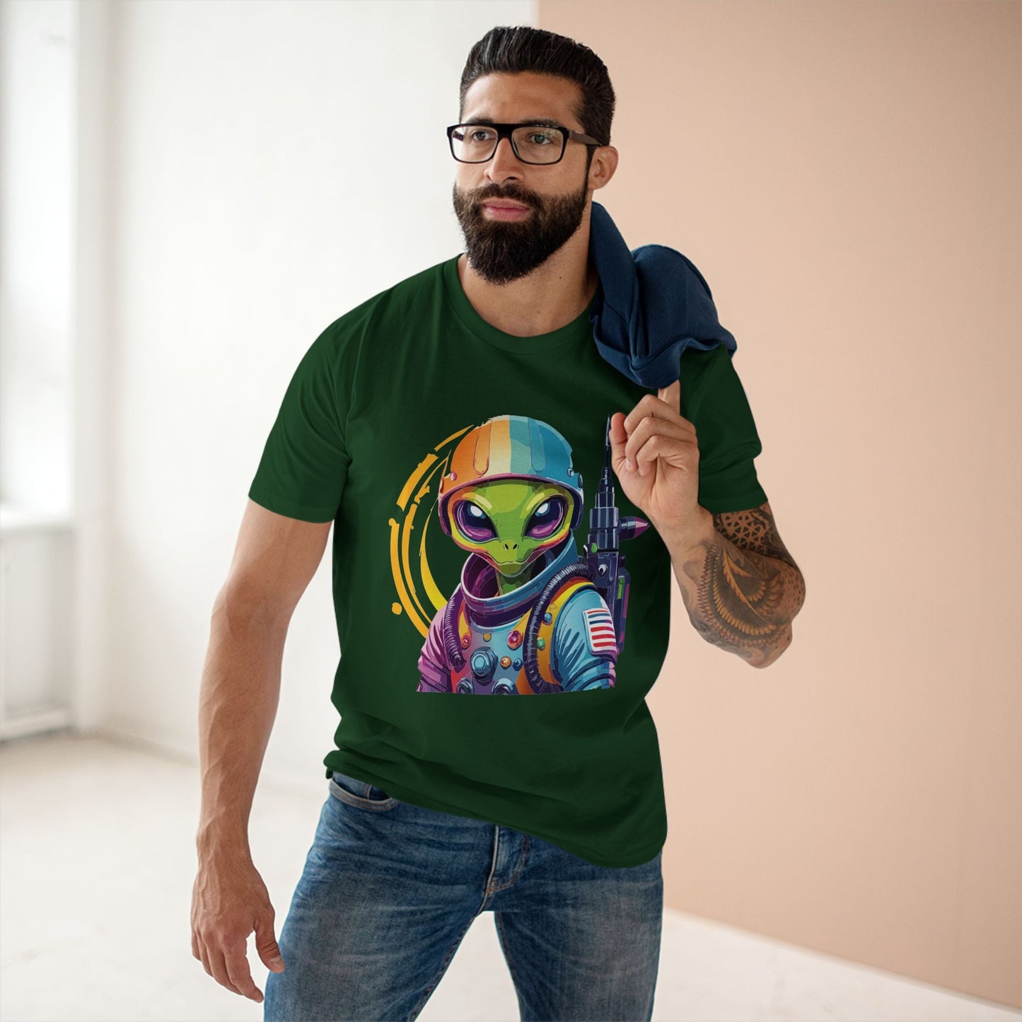 Aliens Graphic Unisex 100 Cotton Staple Tee 60
