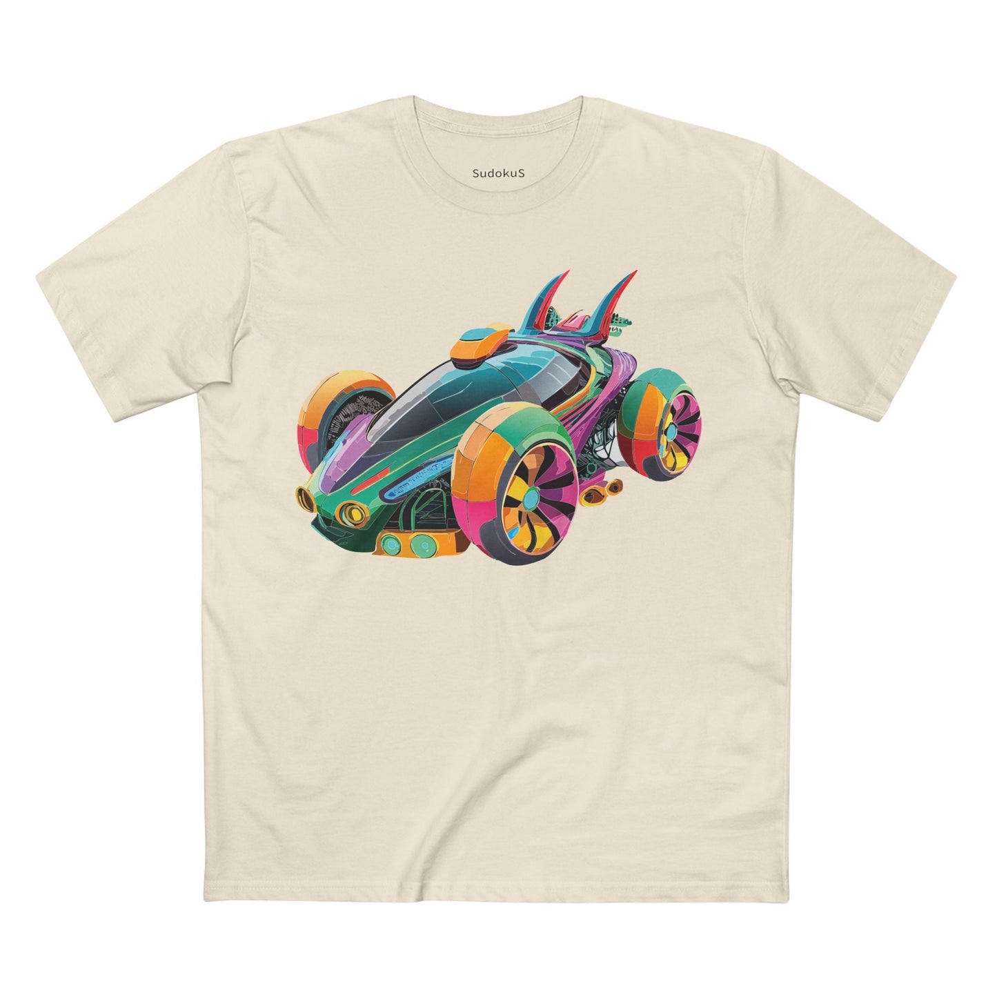Car Graphic Unisex 100 Cotton Staple Tee 22