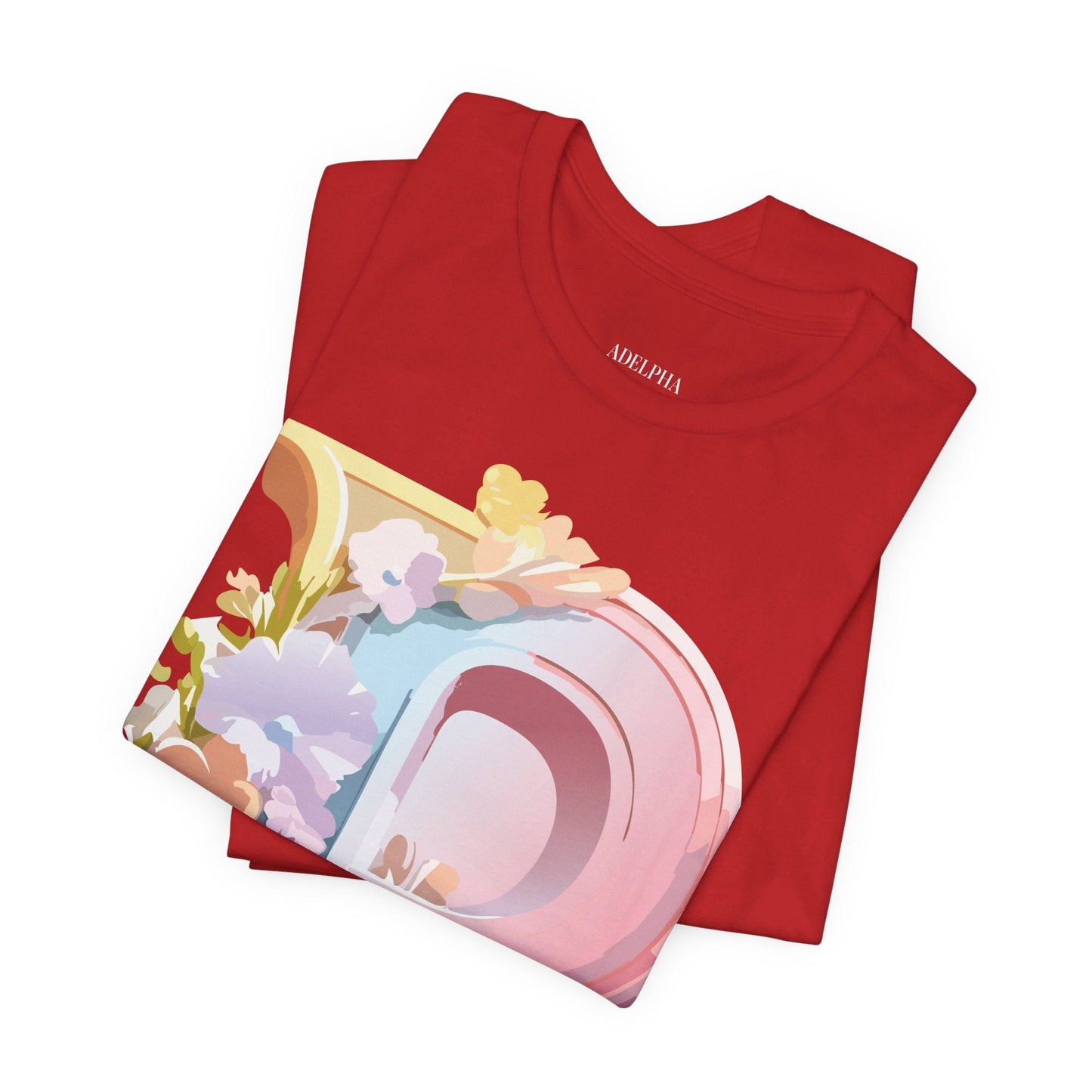 Letter P Shirt Graphic Tee Unisex Jersey Short Sleeve Adelpha Vintage Inspired Artwork