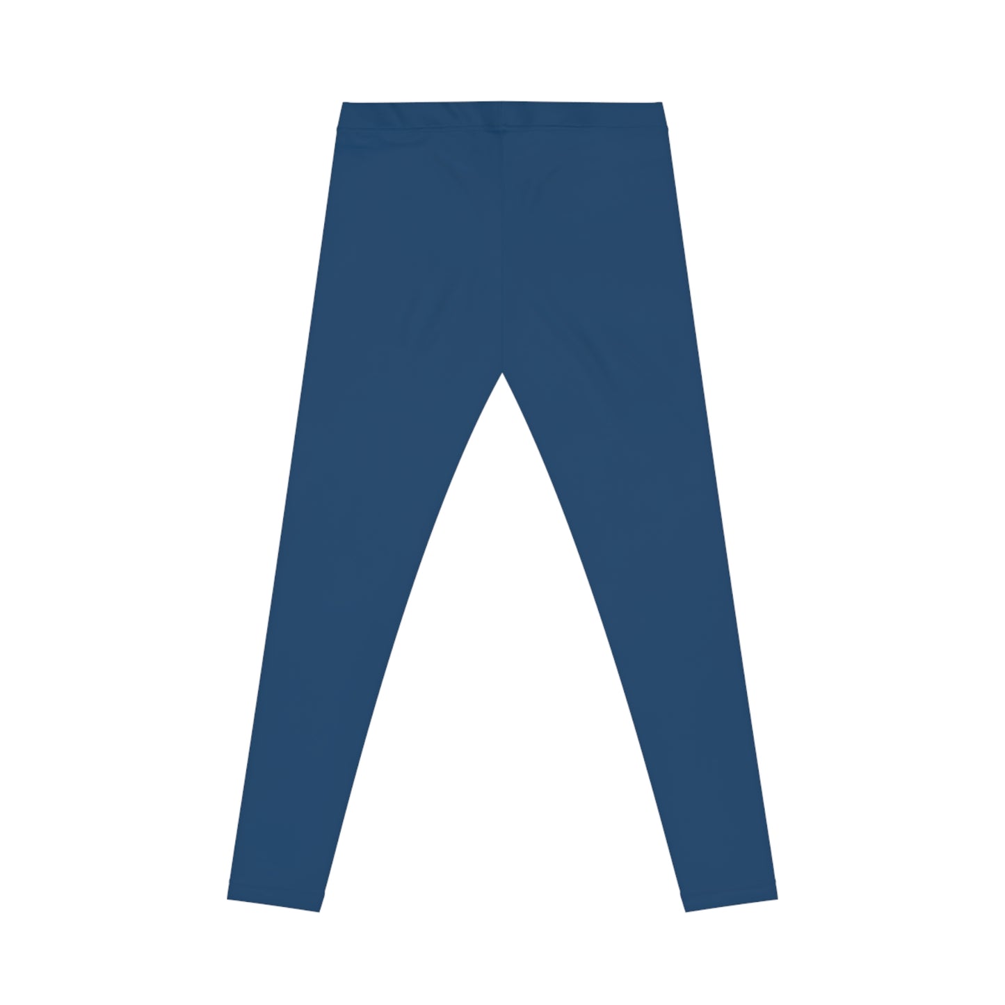 Yale Blue Color Women's Poly-Span Casual Leggings XS-2XL