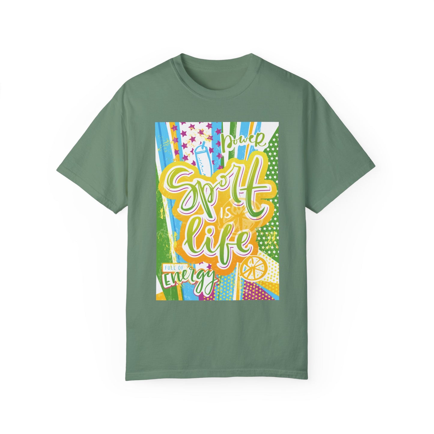 Unisex-T-Shirt mit Sports-Art-Design