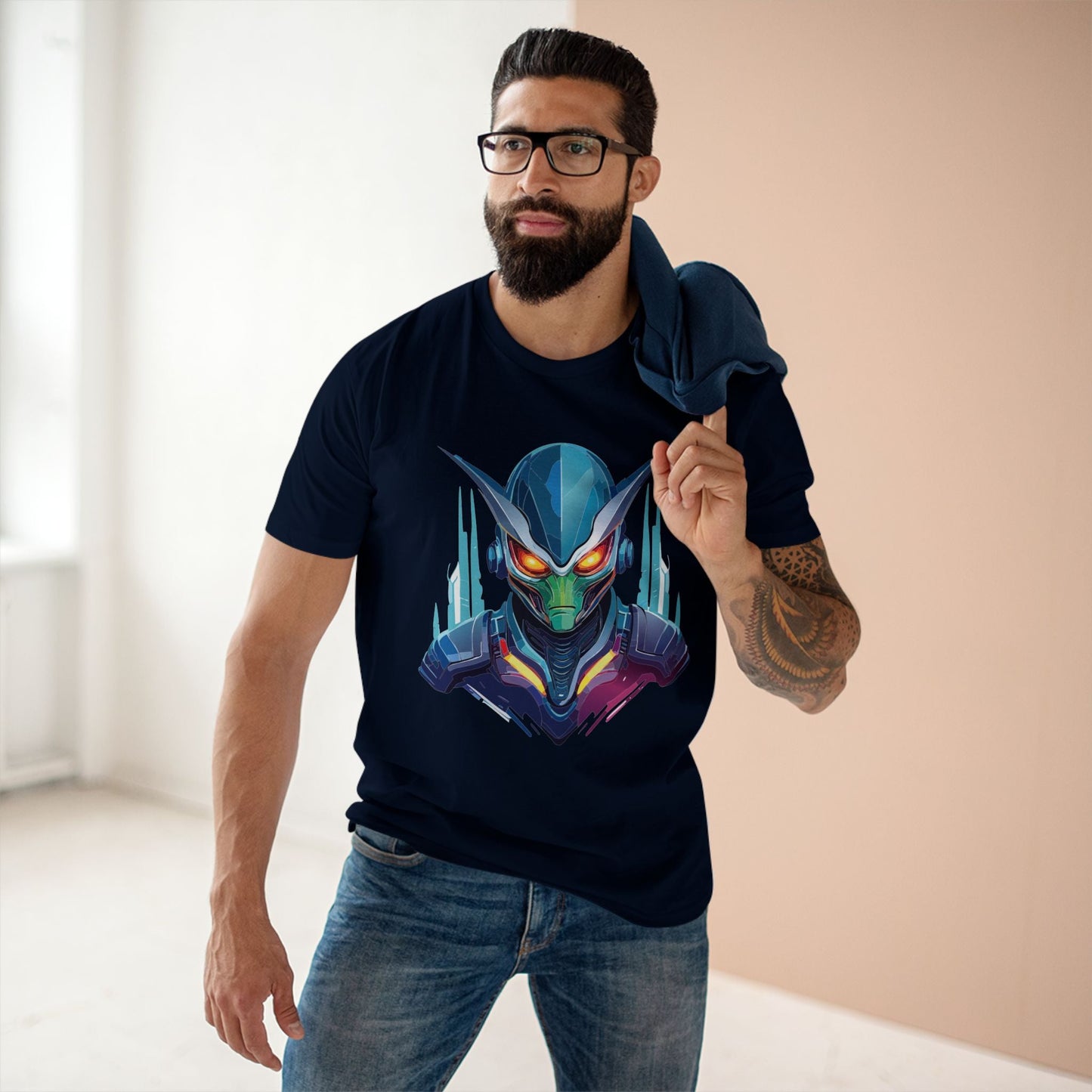Aliens Graphic Unisex 100 Cotton Staple Tee 3