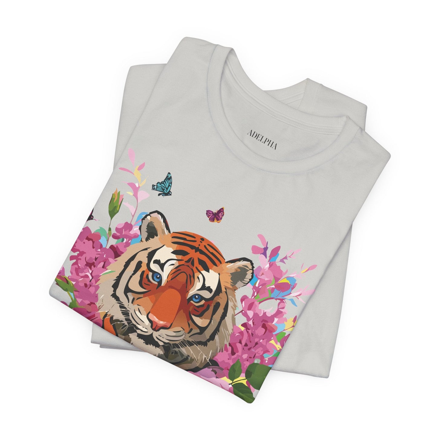 Tiger Graphic Unisex 100 Cotton Vintage Art with Animal Tee 11