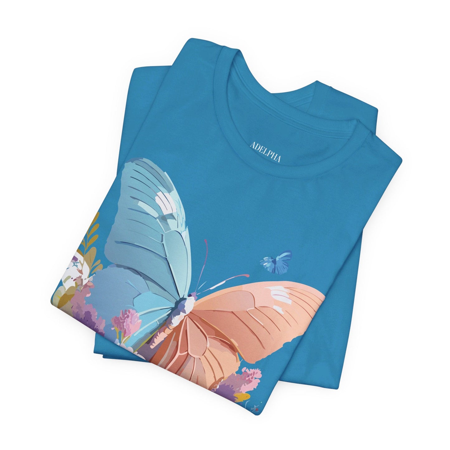 Butterfly Graphic Tee Adelpha Unisex Short Sleeve Art Design