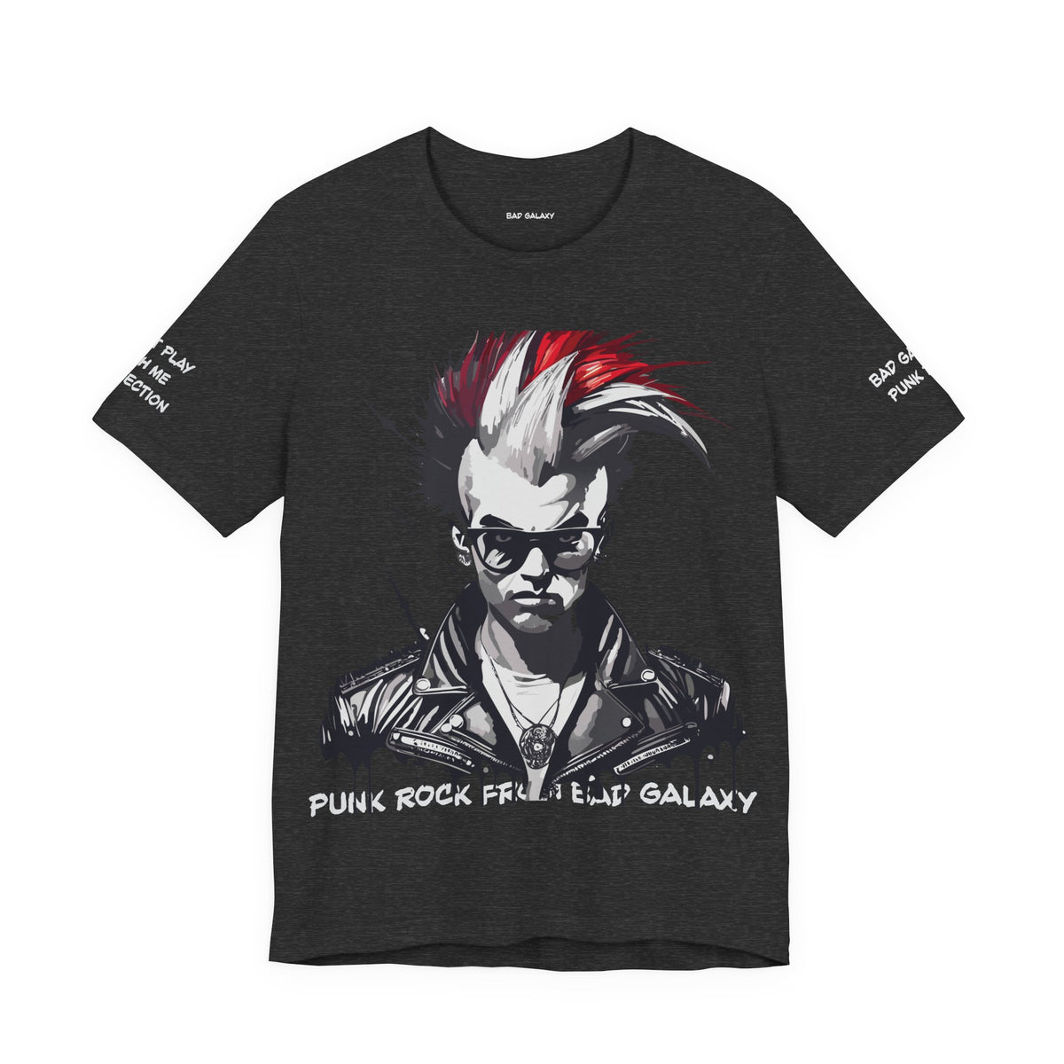 Punk Rock Graphic Unisex Cotton Bella+Canvas Tee with Art Design b26