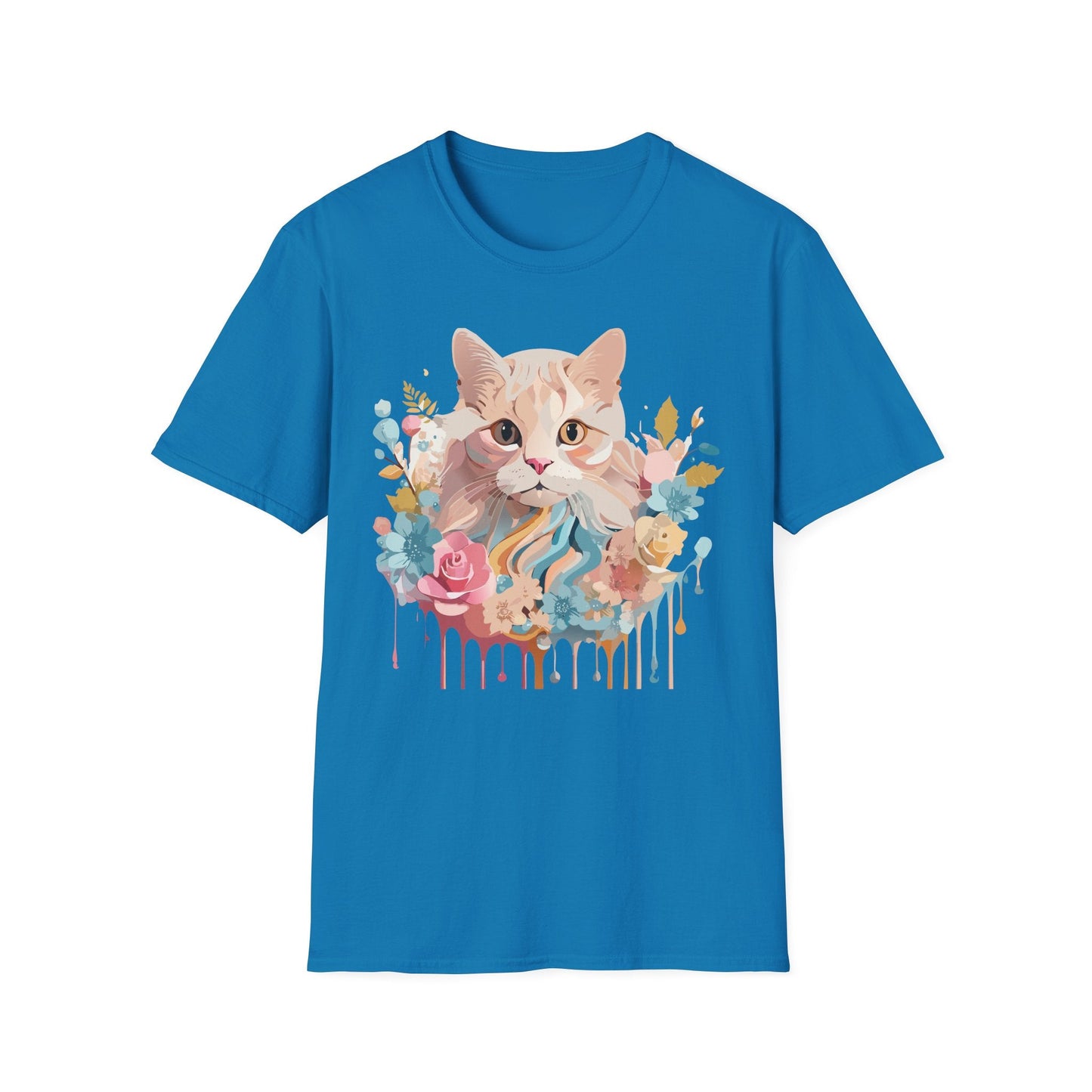 Unisex Cat Shirt Kitten Tee Cat Lover Tee Softstyle 64000 Gildan
