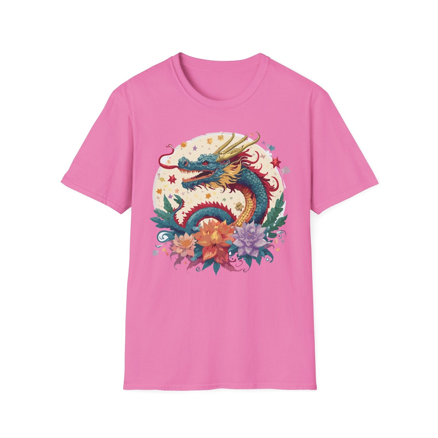 Dragon Graphic Unisex 100 Cotton Tee with Animal Artwork Design 5