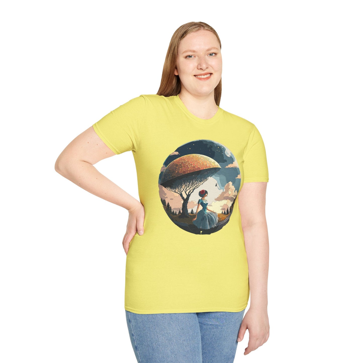 Womens Ladies Graphic T Shirts Art Design Shirt Gildan Softstyle 64000 Unisex Tee