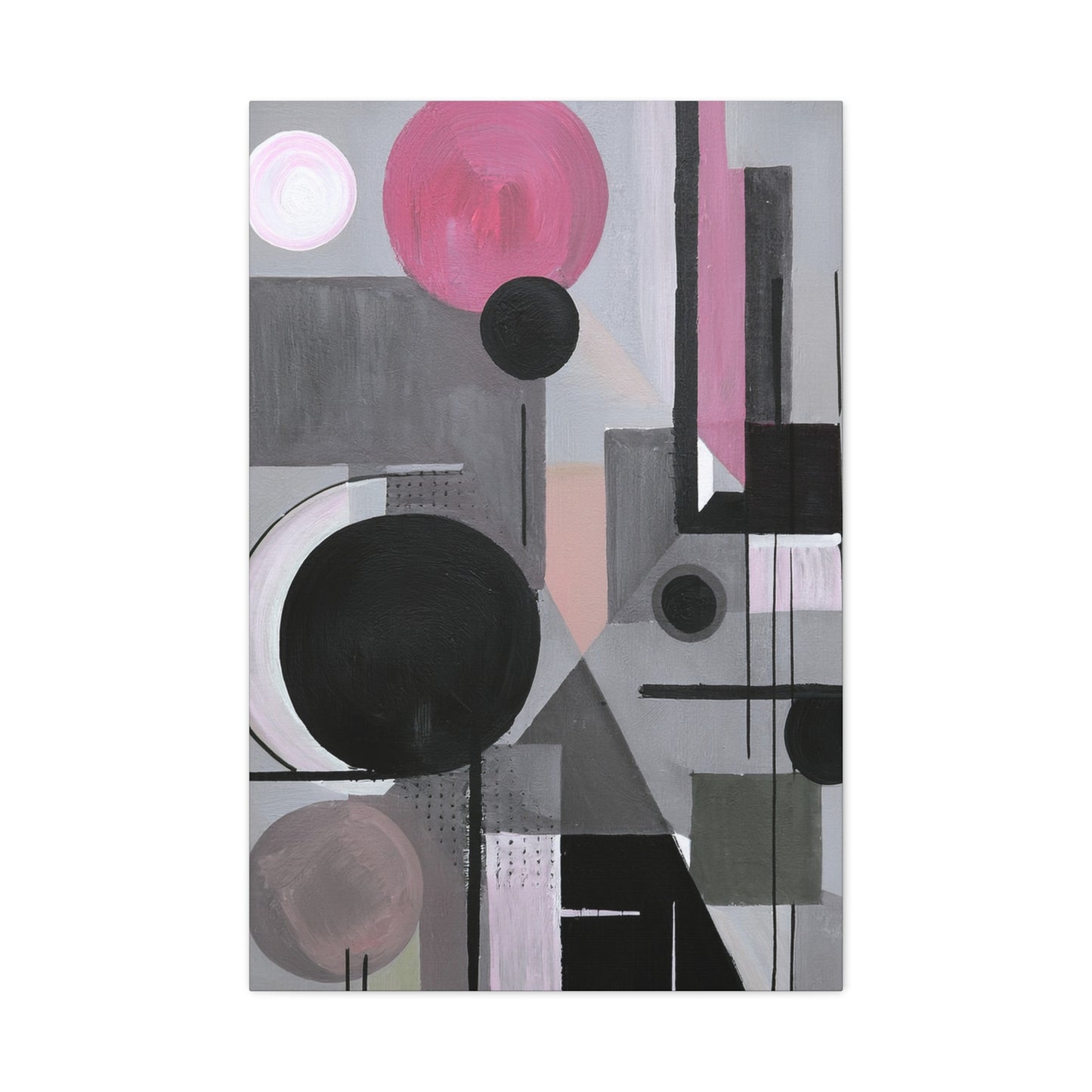 Abstract Geometric Painting Print Canvas 20x24,20x30,24x30 24x32,24x36,30x40 32x48,36x48,40x60 Pine-Wood Inner Frame ABS-42
