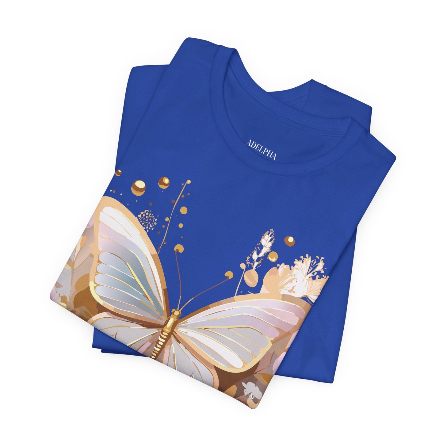 Unisex Graphic Tee With Adelpha Artwork Vintage Butterfly Inspired Art Design Tee