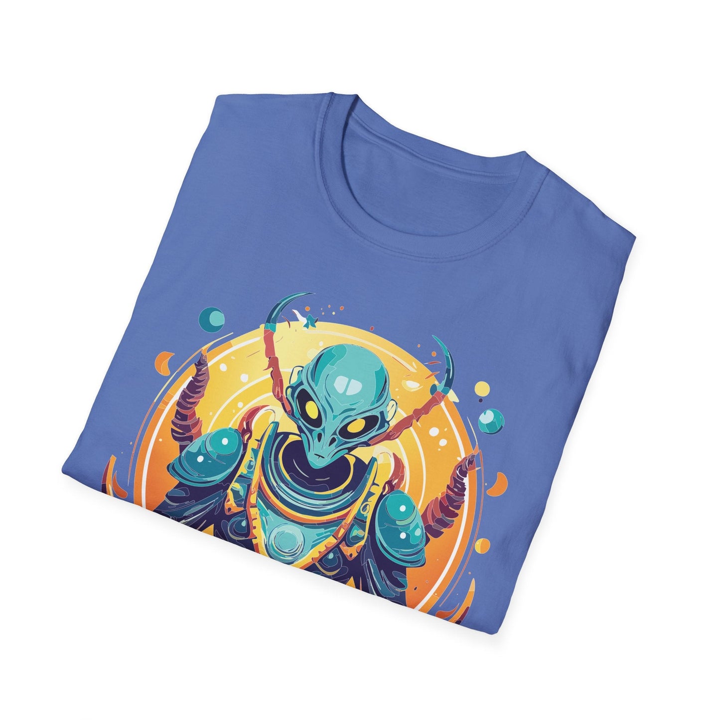 Cosmos Alien T Shirt Unisex Softstyle Short Sleeve Tee With Alien Art Design Artwork