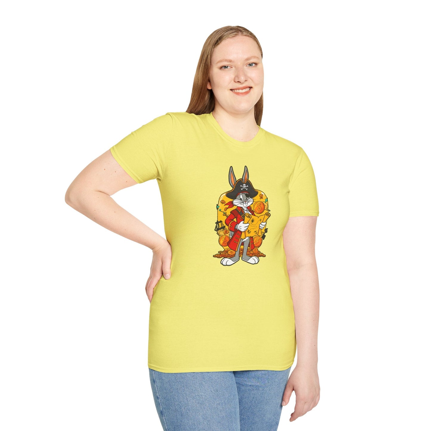 Bugs Bunny Shirt Unisex T Shirt Cartoon Design Animation Tee Gildan Softstyle 64000