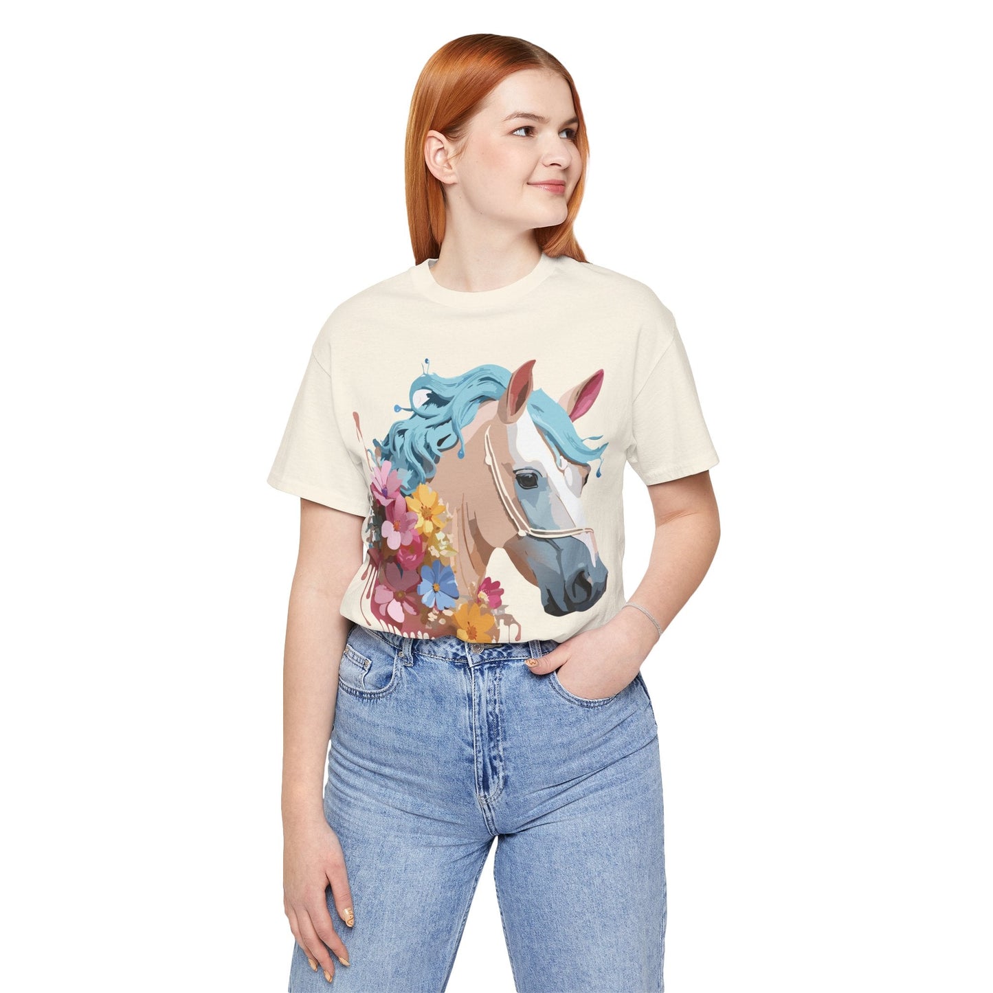 Horse Graphic Unisex 100 Cotton Vintage Animal Art T-Shirt 17