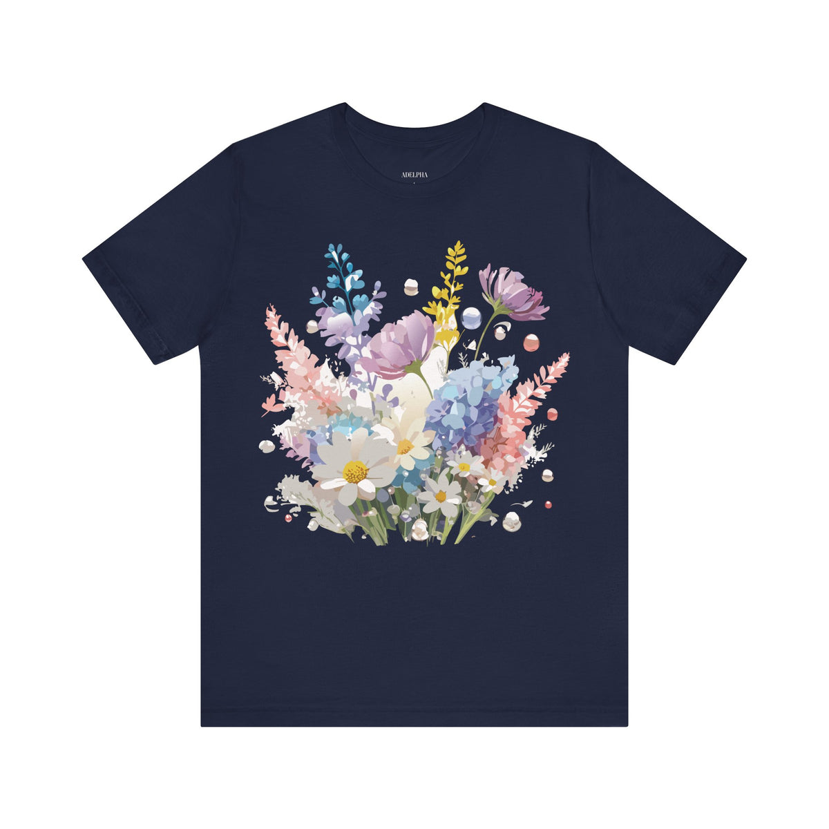 Floral Graphic Tee Shirt - Bella+Canvas Unisex 100 Cotton 14