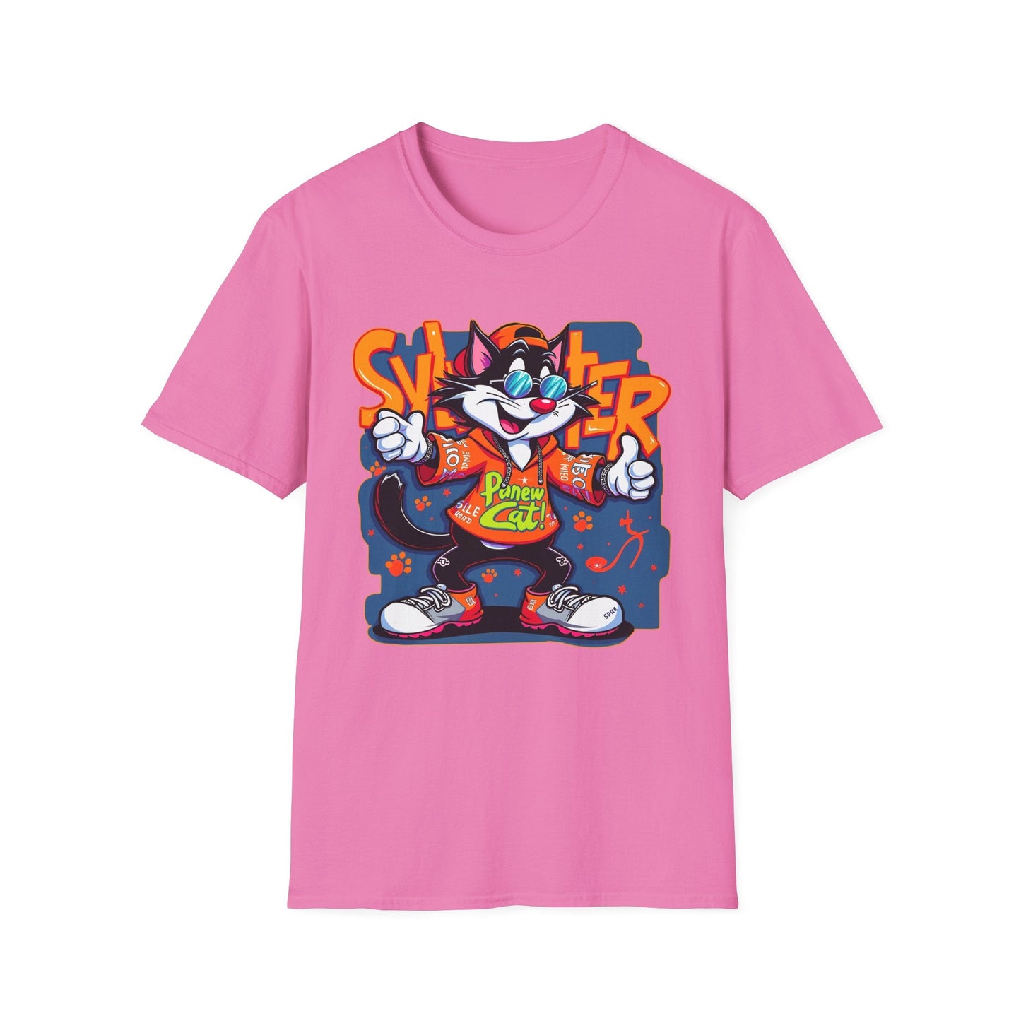 Funny Cartoon Animals Tee Shirt Unisex Gildan Softstyle 64000 Graphic Cartoon Tee