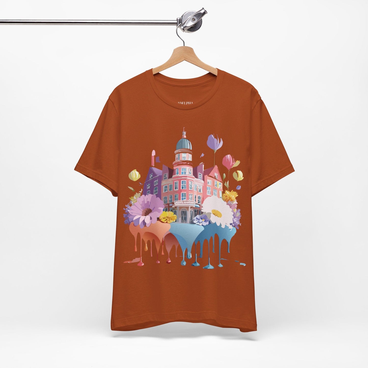 Amsterdam Tourist Shirt Unisex Graphic Tee With Vintage Adelpha Artwork For Everyday Wear