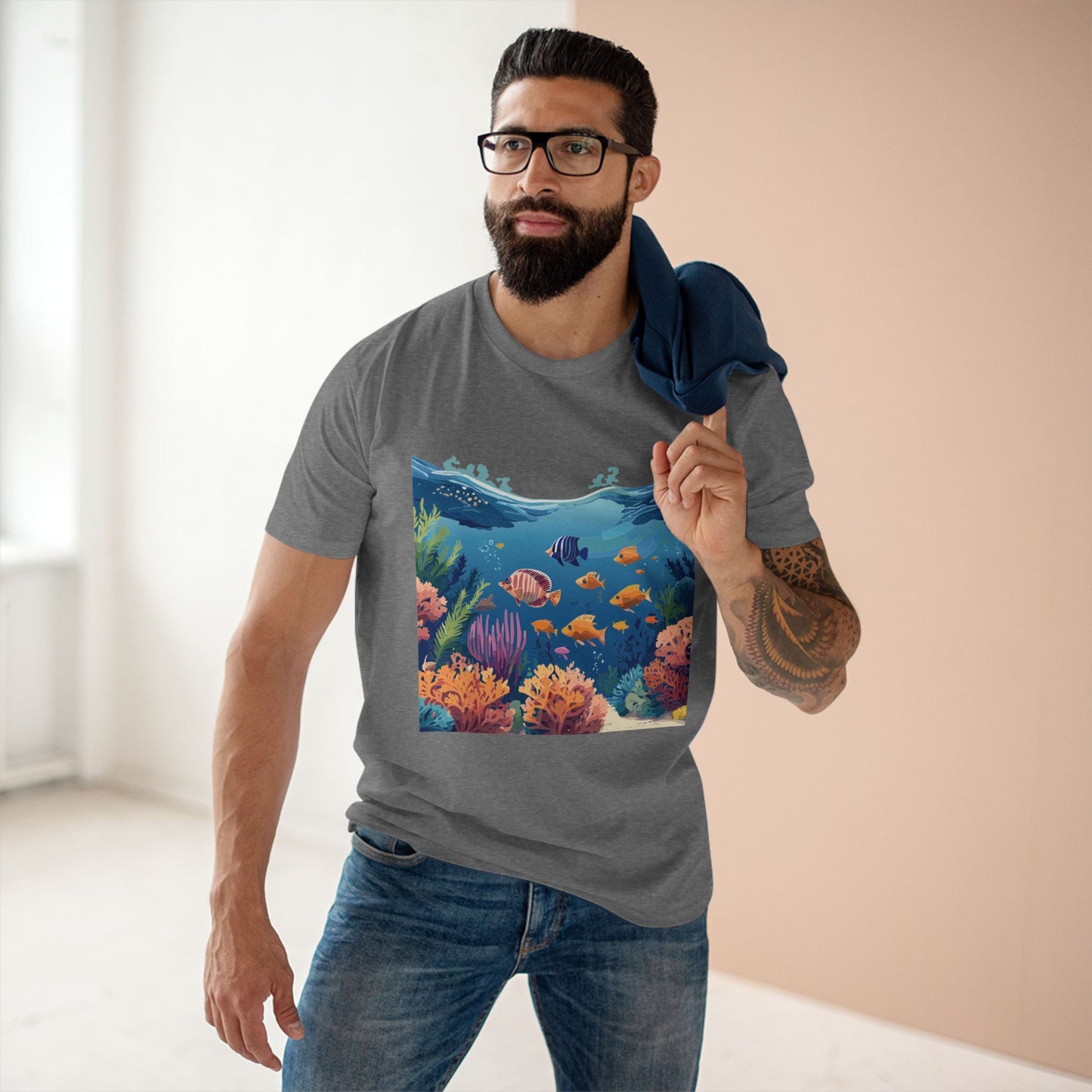 Ocean Shirt Ocean Pacific Unisex Premium Cotton Tee Featuring Original Art Design Retro2Nova