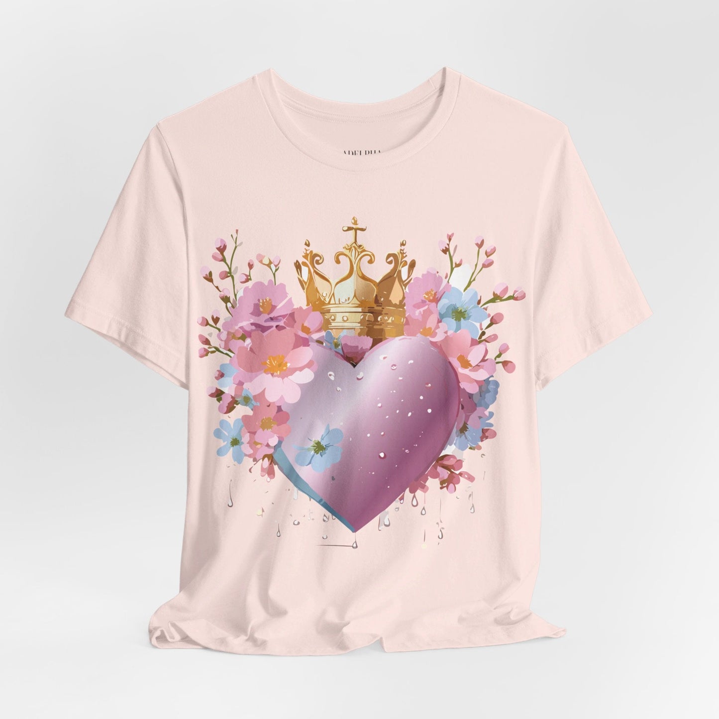 Valentine Graphic Tee Unisex Jersey Short Sleeve By Adelpha Vintage Inspired Artwork