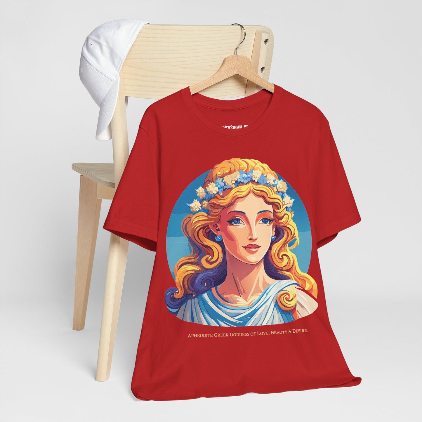 Goddess Aphrodite Unisex Graphic Cotton T Shirt with Retro2Nova Artwork Design Edition
