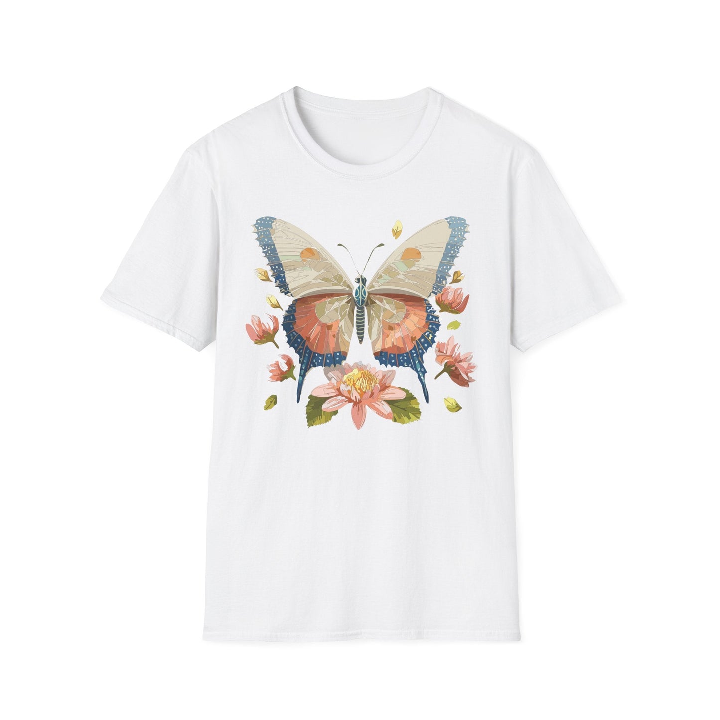 Butterfly Shirt Unisex Softstyle T Shirt Gildan 64000 100 Cotton Monarch Butterfly Gift