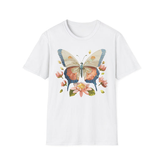 Butterfly Shirt Unisex Softstyle T Shirt Gildan 64000 100 Cotton Monarch Butterfly Gift