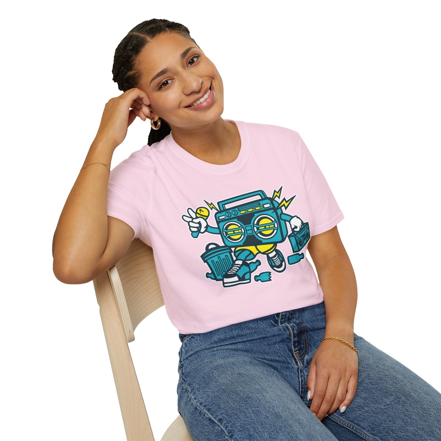 Cartoon T Shirt Animation Tee Funny Unisex Gildan Softstyle 64000 100 Percent Ring Spun Cotton