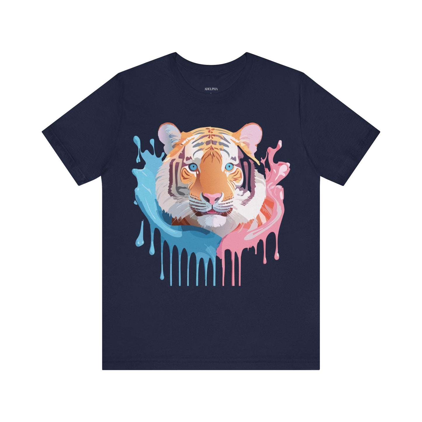 Adelpha Tiger Graphic Tee Premium Unisex Jersey Short Sleeve With Vintage Artwork