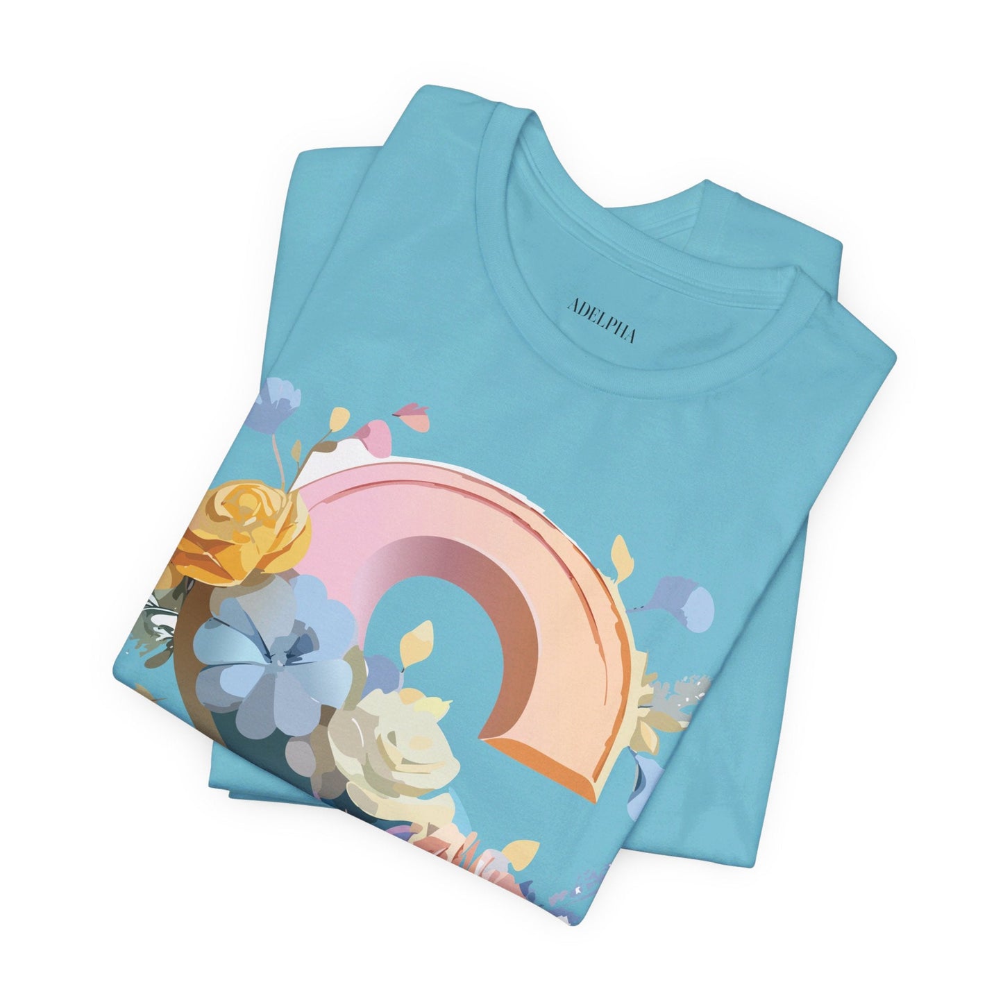 Letter S Graphic Tee Unisex Short Sleeve Shirt Adelpha Vintage Inspired Art Design