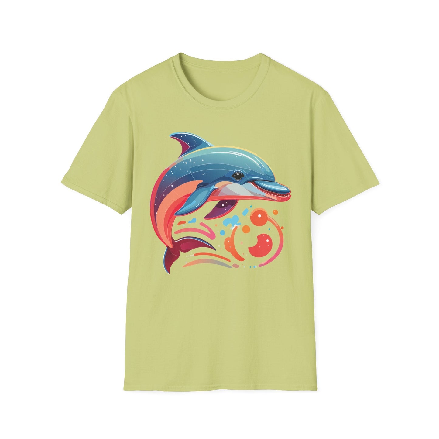 Gildan Softstyle Dolphin Shirt Unisex Short Sleeve Tee 100 Percent Ring Spun Cotton Comfortable Wear