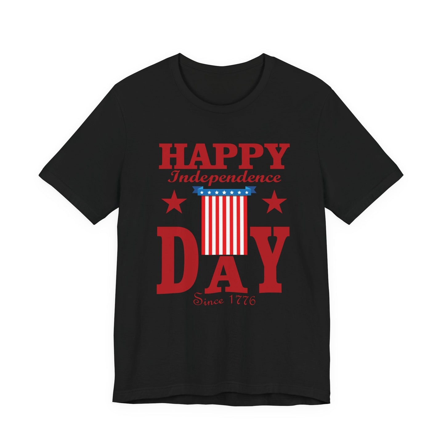 Happy Independence Day Graphic Unisex Cotton T-Shirt 018