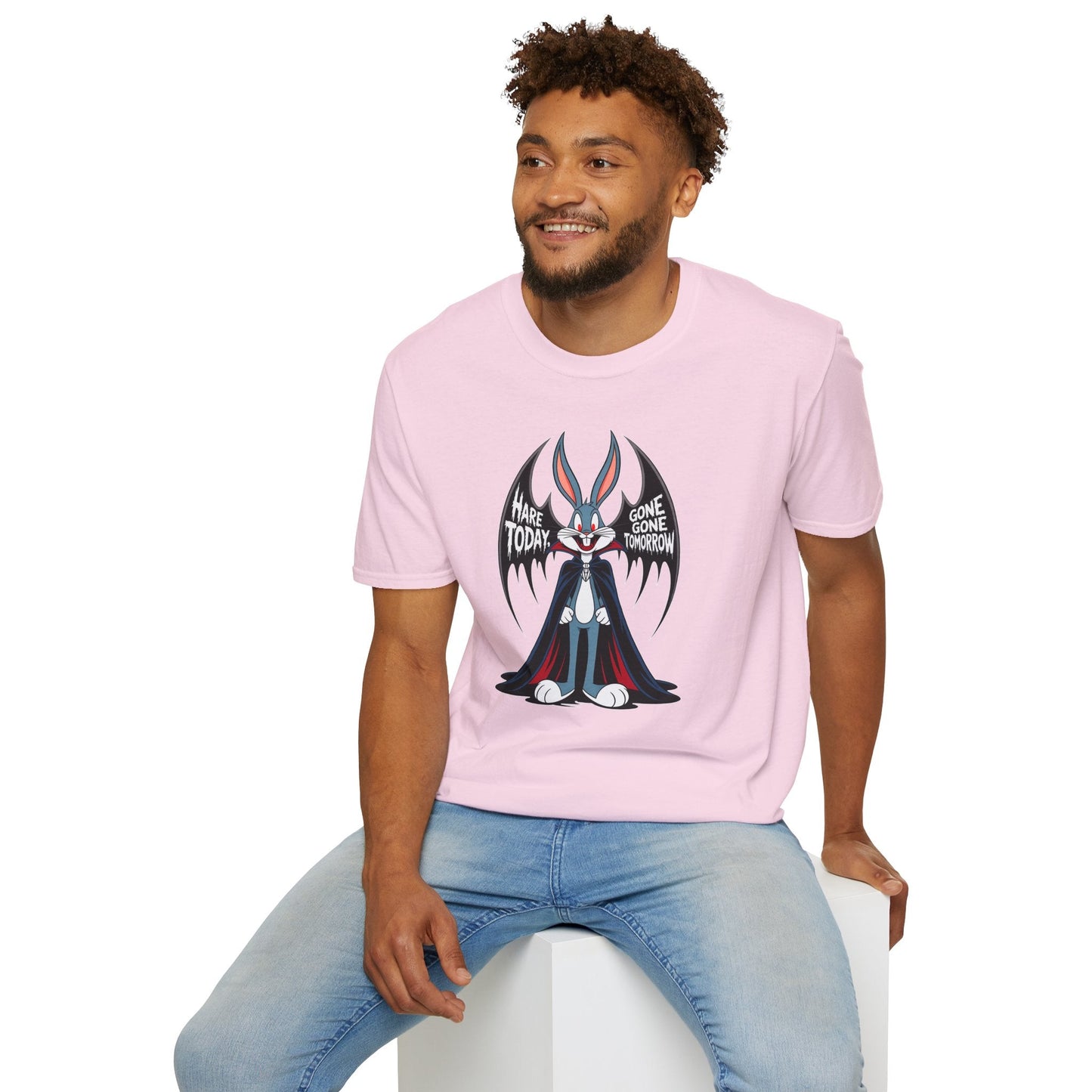 Bugs Bunny T Shirt Cartoon Art Design Unisex Gildan Softstyle 100 Percent Ring Spun Cotton