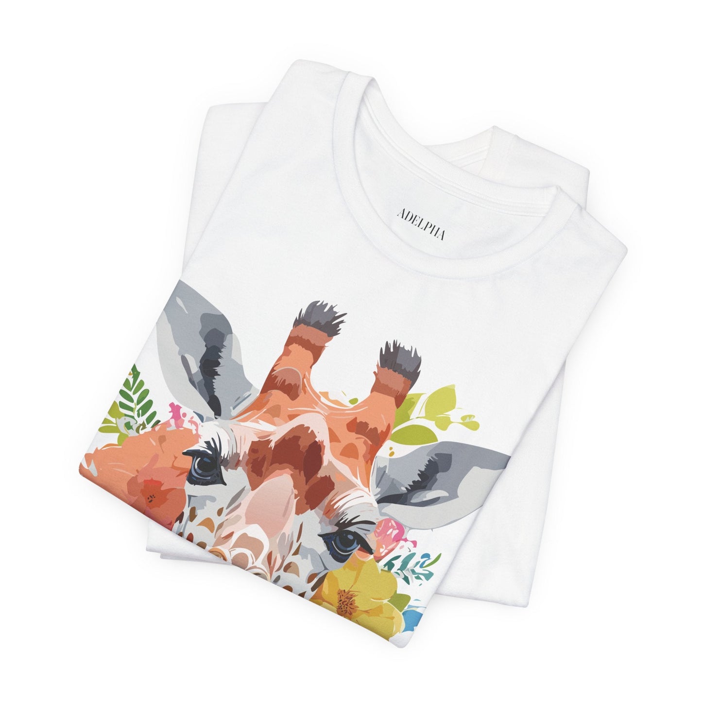 Giraffe Graphic Tee Unisex Jersey Short Sleeve Adelpha Vintage Inspired Artwork Design