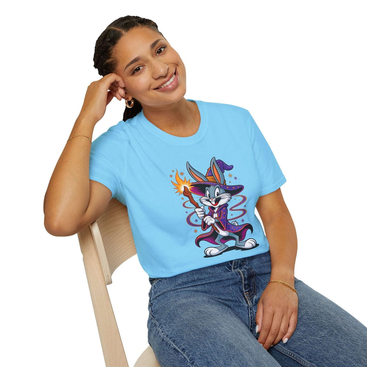 Bugs Bunny T Shirt Unisex Softstyle Gildan 64000 Cartoon Tee With Classic Design Art