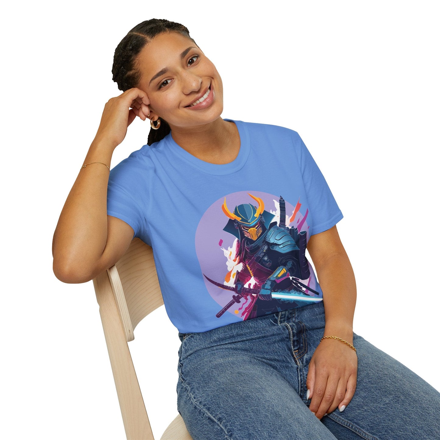 Samurai Shirt Unisex Softstyle Tee 100 Percent Ring Spun Cotton Comfortable Everyday Wear