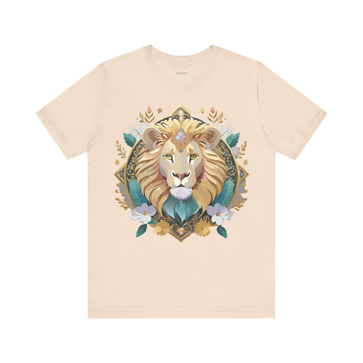 Medallion Graphic Unisex Cotton Bella+Canvas Tee with Art Design d36