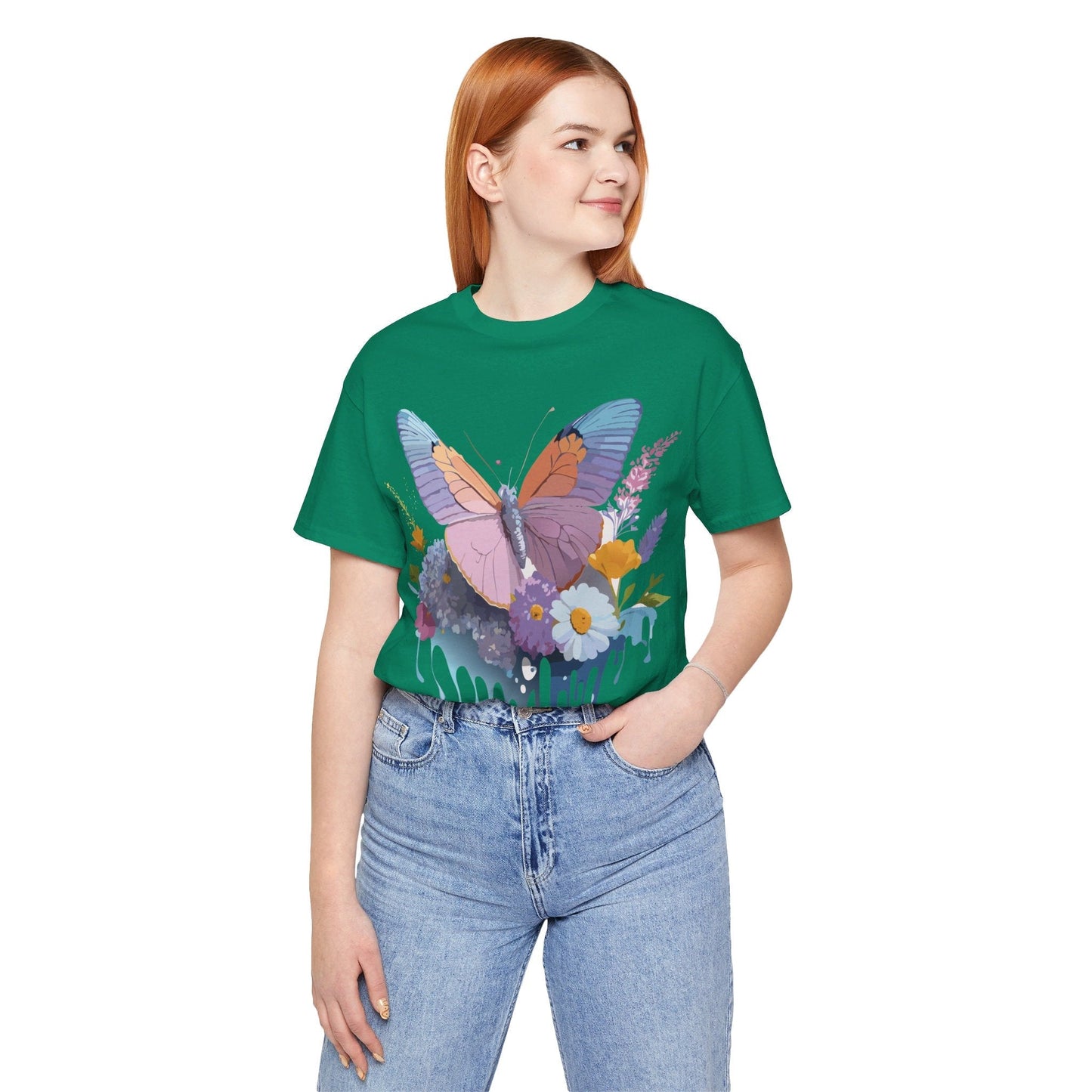 Butterfly Graphic Tee Unisex Short Sleeve Vintage Inspired Art Adelpha