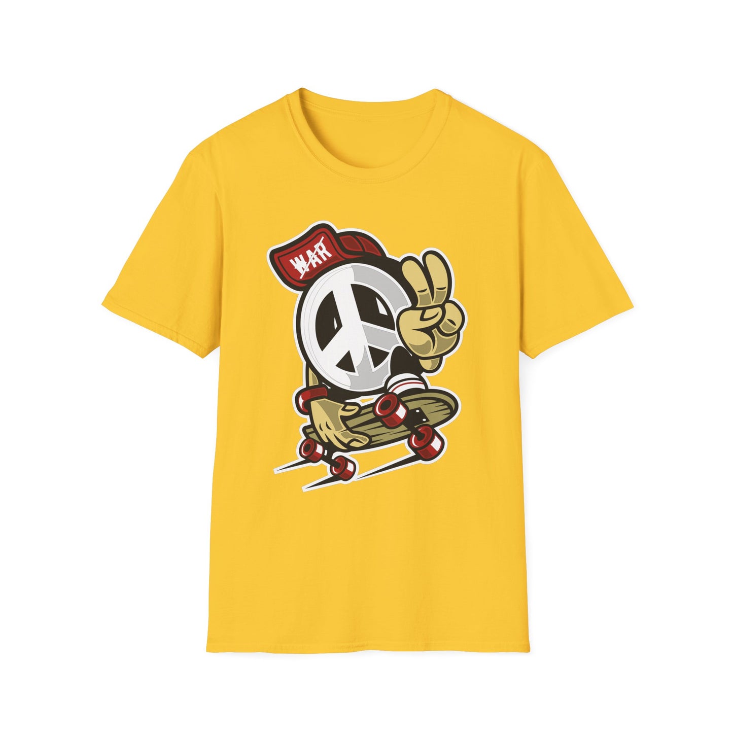 Unisex Cotton T-Shirt with Cartoon Graphic Design