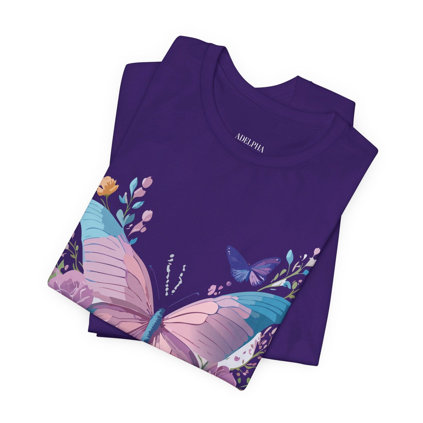 Adelpha Unisex Graphic Tee With Vintage Inspired Artwork Short Sleeve