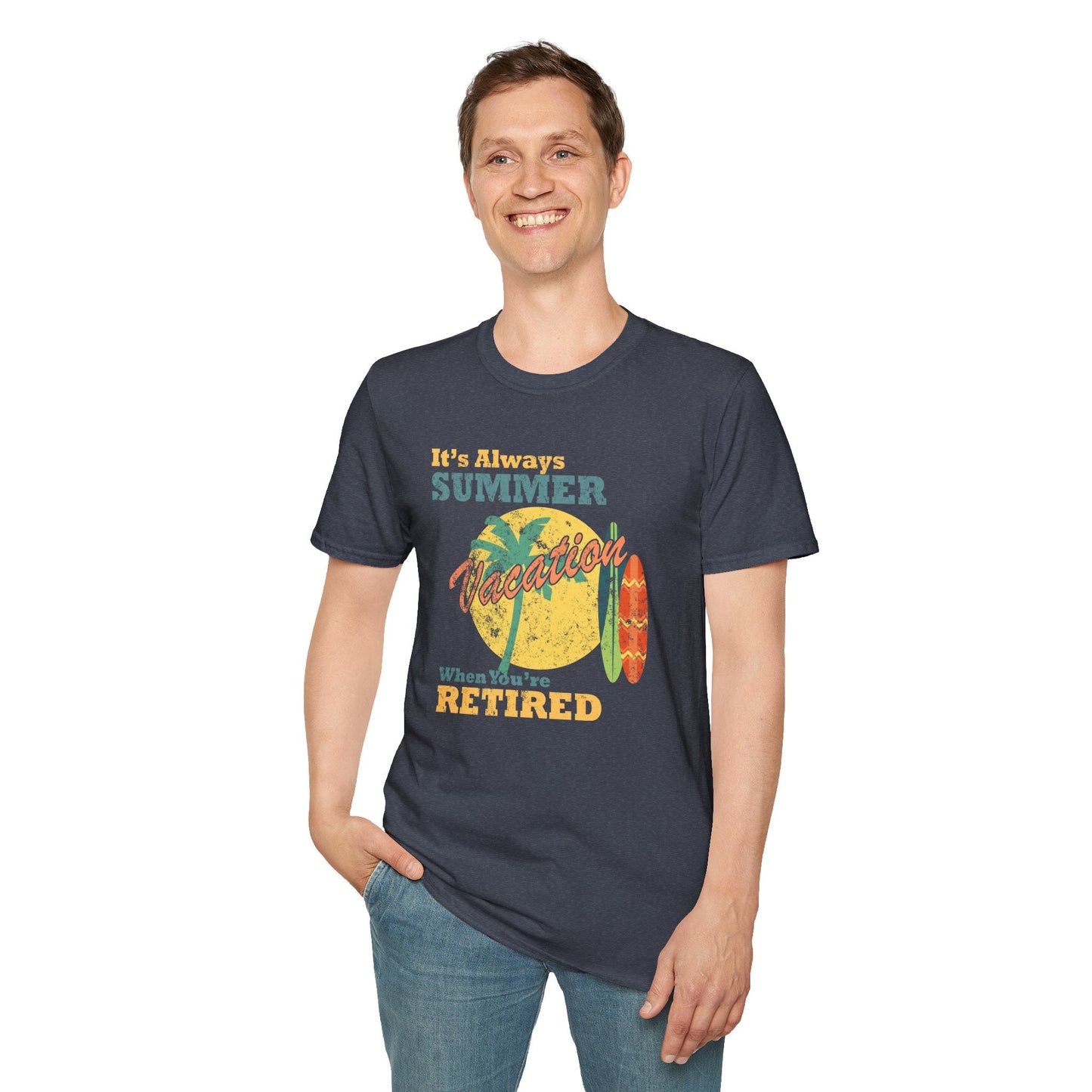 Summer Unisex T Shirt With Art Design Gildan Softstyle 64000 100 Percent Cotton Tee