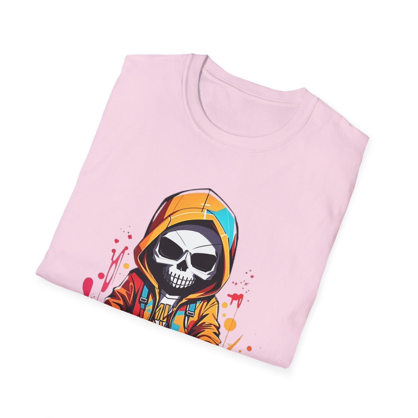 Skull Shirt Unisex Skeleton Graphic Tee Gildan Softstyle 64000 100 Percent Cotton