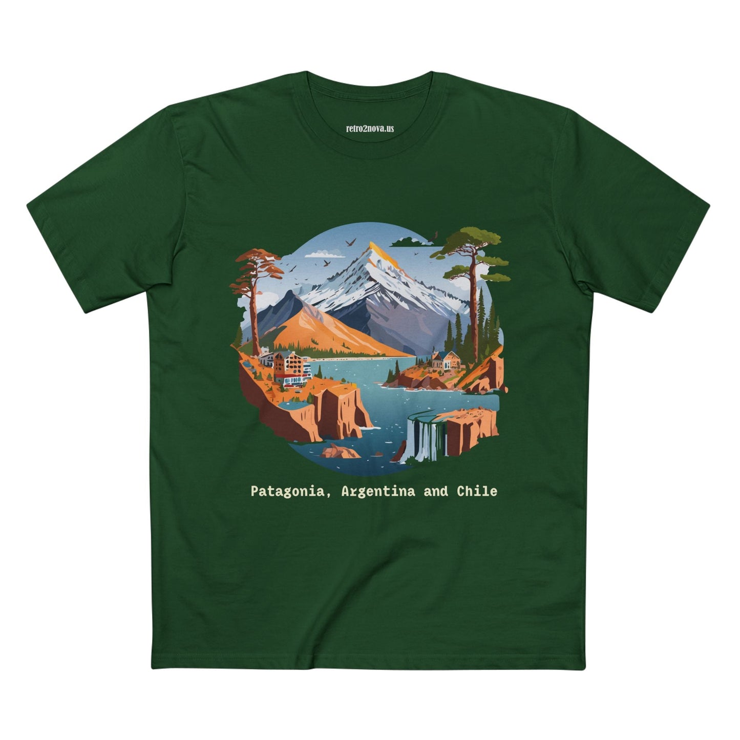 Travel Shirt Unisex Premium Cotton Tee With Original Art Design Retro2Nova TT69 Edition
