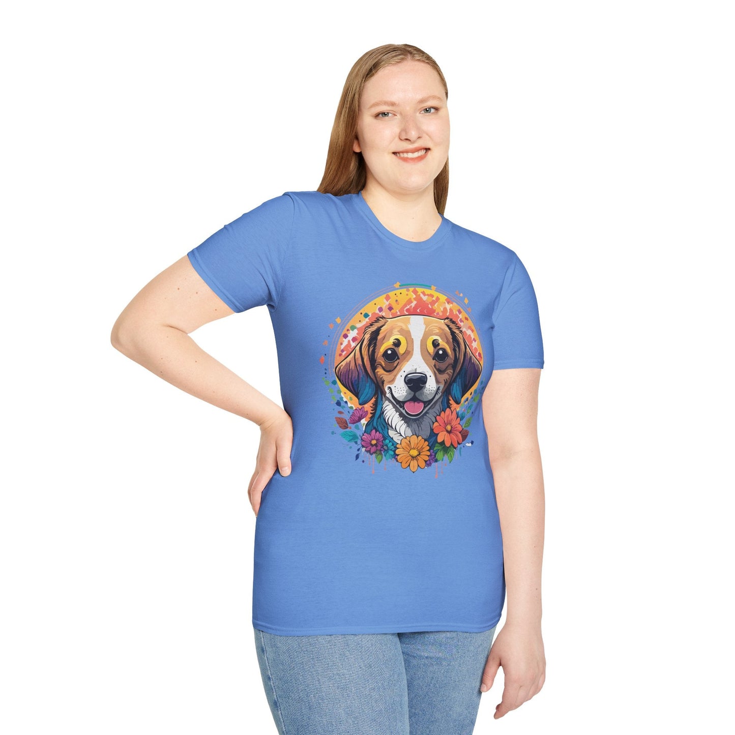 Dog Shirt Unisex Animal Tee Gildan 64000 Softstyle Ring Spun Cotton