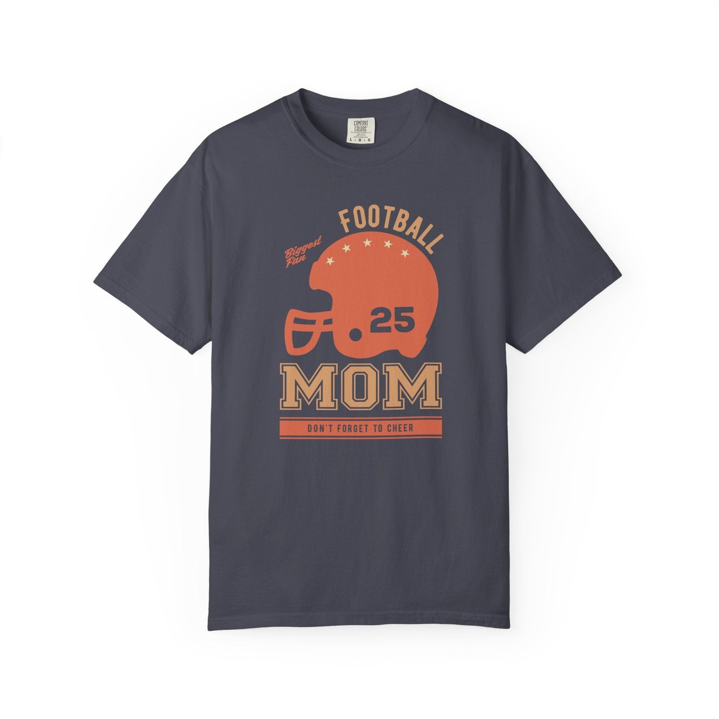 Football Mom T-shirt Mother's Day Mama Tee Unisex Comfort Colors Garment-Dyed Cotton h43