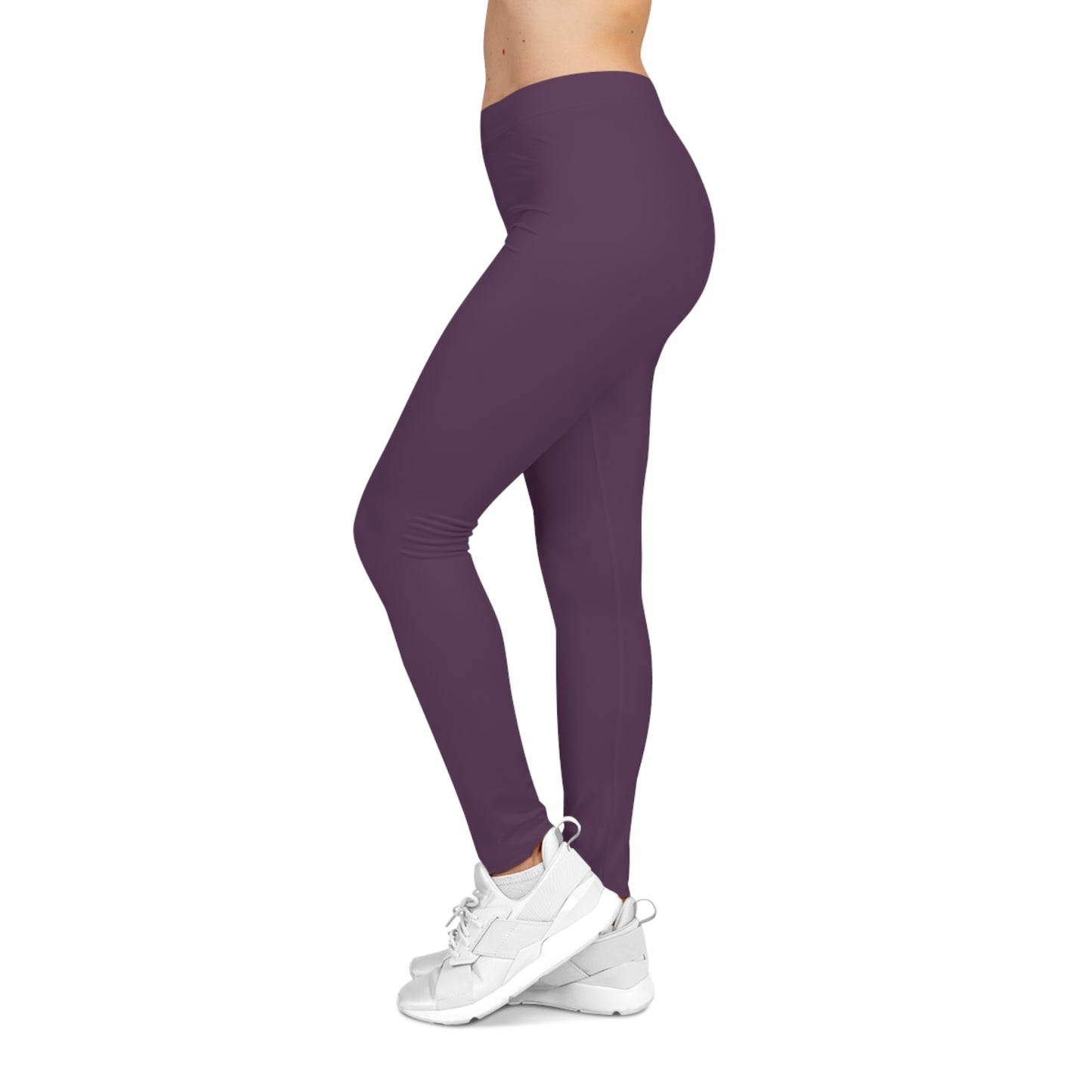 Berry Cream Color Women's Poly-Span Casual Leggings XS-2XL