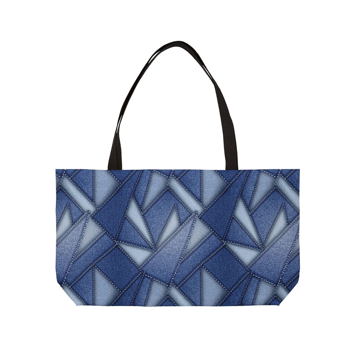 Denim Print Yoga Bag High-Quality 100% Spun Poly 24x13 Canvas Bag 87