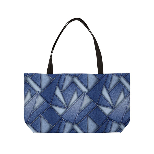 Denim Print Yoga Bag High-Quality 100% Spun Poly 24x13 Canvas Bag 87