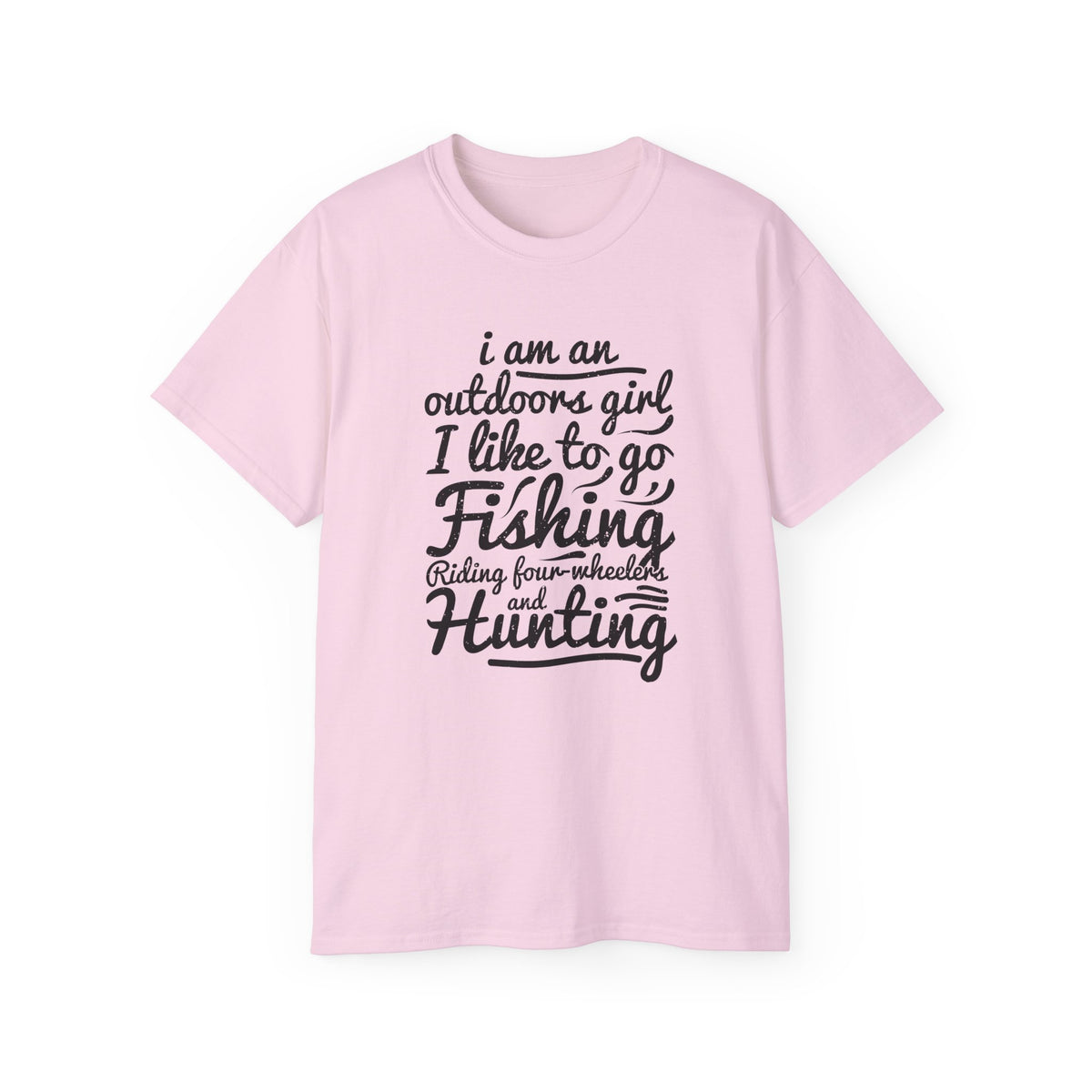 Outdoors Girl I Like To Go Fishing Hunting T-Shirt | Women's Fishing Shirt
